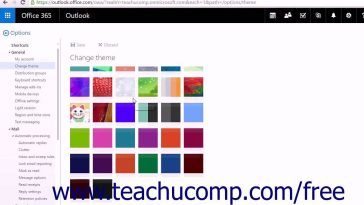 Outlook Web Themes