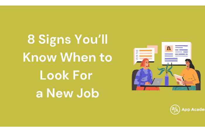 some signs that it may be time to find a New Job in Tech_