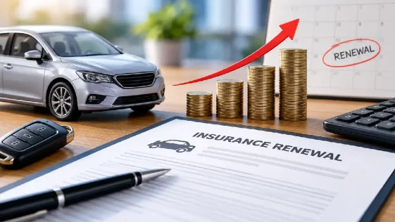 Car insurance renewal cost increase despite no claims history