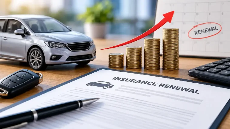 Car insurance renewal cost increase despite no claims history