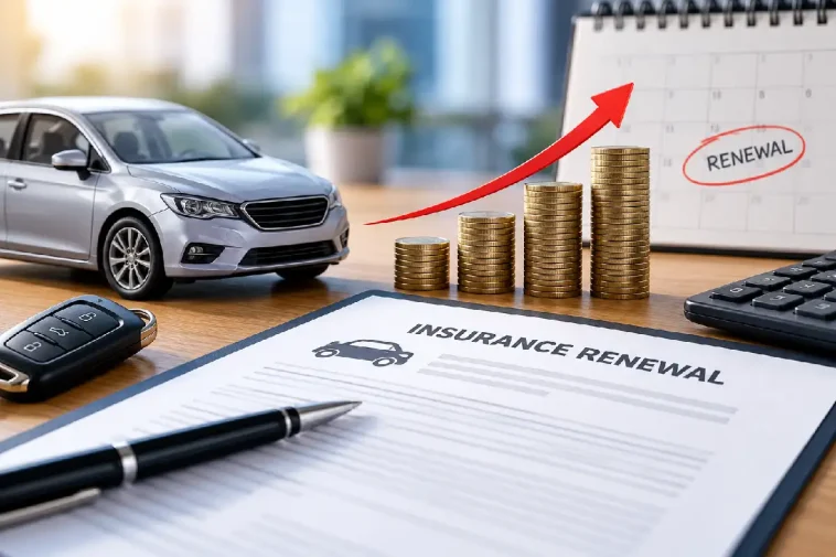 Car insurance renewal cost increase despite no claims history